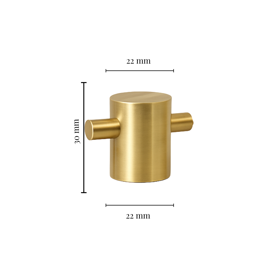 Serie Fauna – Wandhaken aus massivem Messing