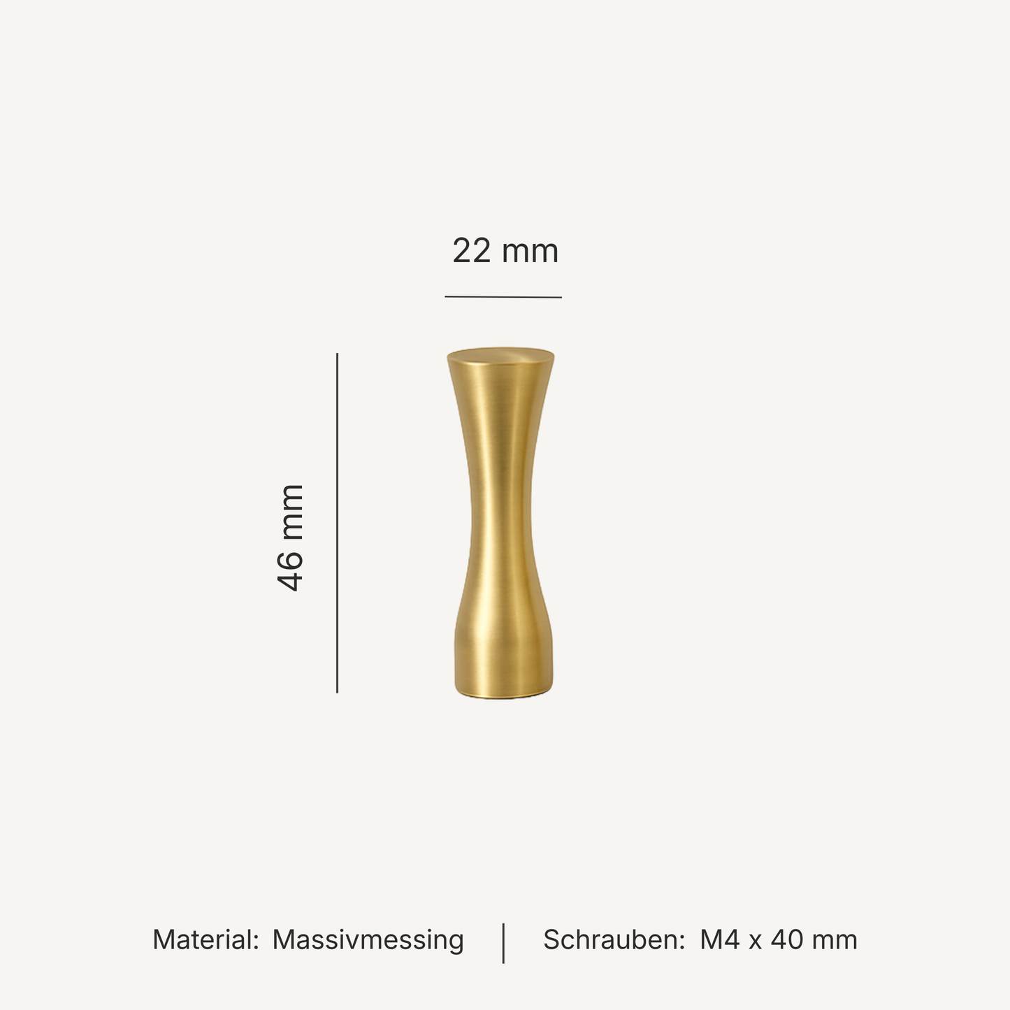 Serie Fauna – Wandhaken aus massivem Messing