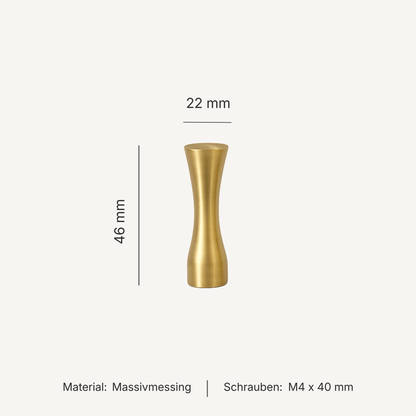 Serie Fauna – Wandhaken aus massivem Messing