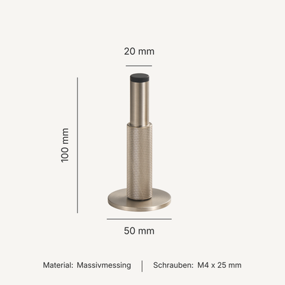 Nox Pillar – Türstopper aus Massivmessing
