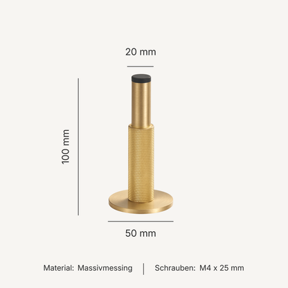 Nox Pillar – Türstopper aus Massivmessing