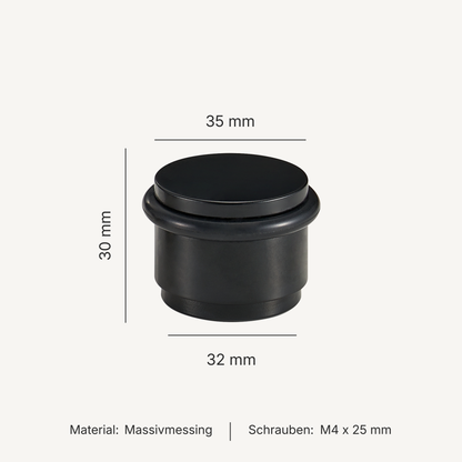 NOX Round – Türstopper aus Massivmessing