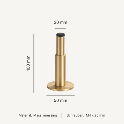 Nox Pillar – Türstopper aus Massivmessing