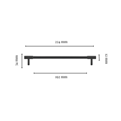Serie Onyx – Möbelknäufe, T-Griffe & Griffleisten