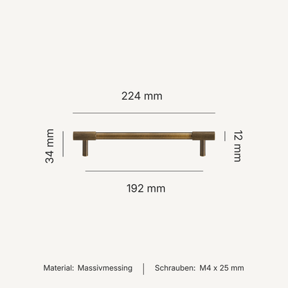 Serie Onyx – Möbelknäufe, T-Griffe & Griffleisten