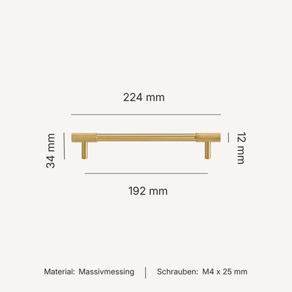 Serie Onyx – Möbelknäufe, T-Griffe & Griffleisten