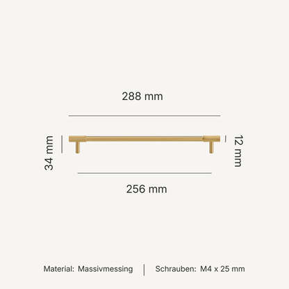 Serie Onyx – Möbelknäufe, T-Griffe & Griffleisten