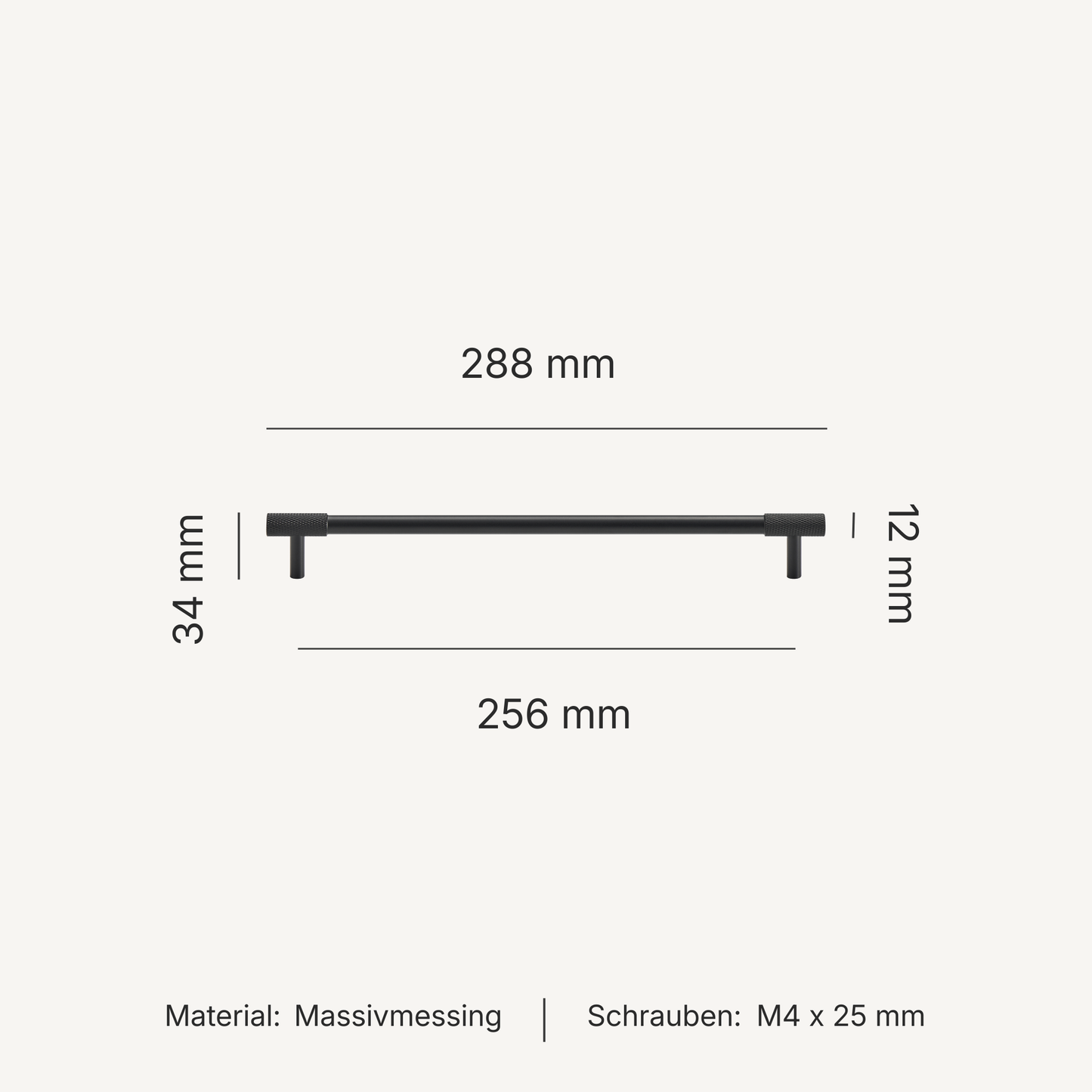 Serie Onyx – Möbelknäufe, T-Griffe & Griffleisten