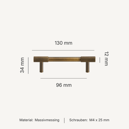 Serie Onyx – Möbelknäufe, T-Griffe & Griffleisten