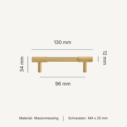 Serie Onyx – Möbelknäufe, T-Griffe & Griffleisten
