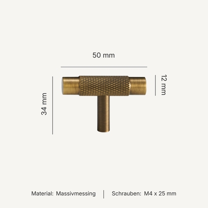 Serie Onyx – Möbelknäufe, T-Griffe & Griffleisten