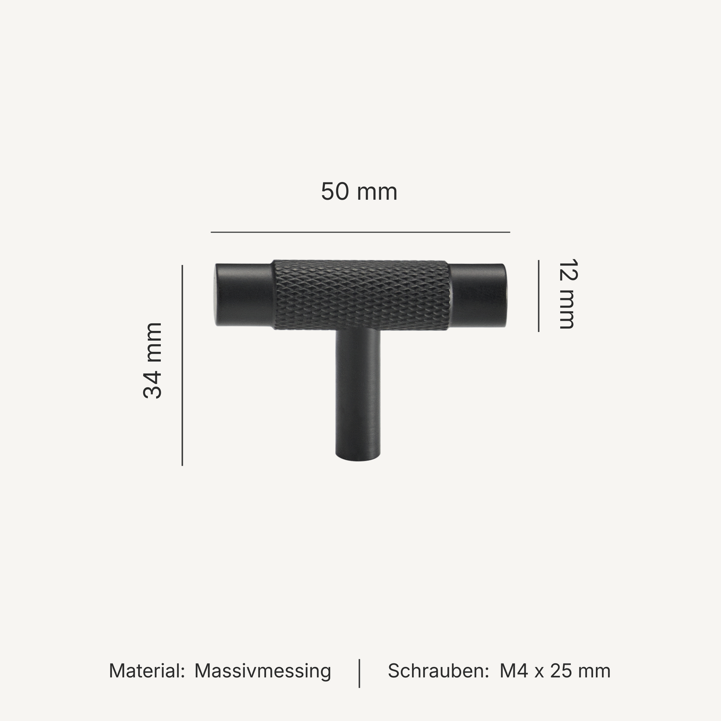 Serie Onyx – Möbelknäufe, T-Griffe & Griffleisten