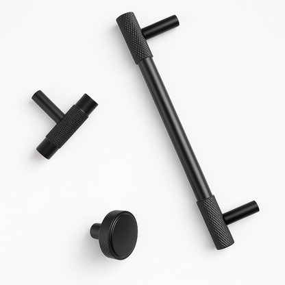 Serie Onyx – Möbelknäufe, T-Griffe & Griffleisten